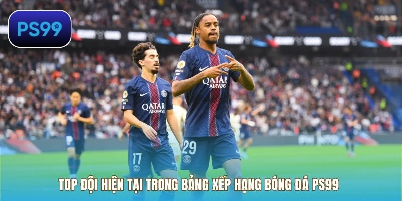 Top đội hiện tại trong bảng xếp hạng bóng đá PS99