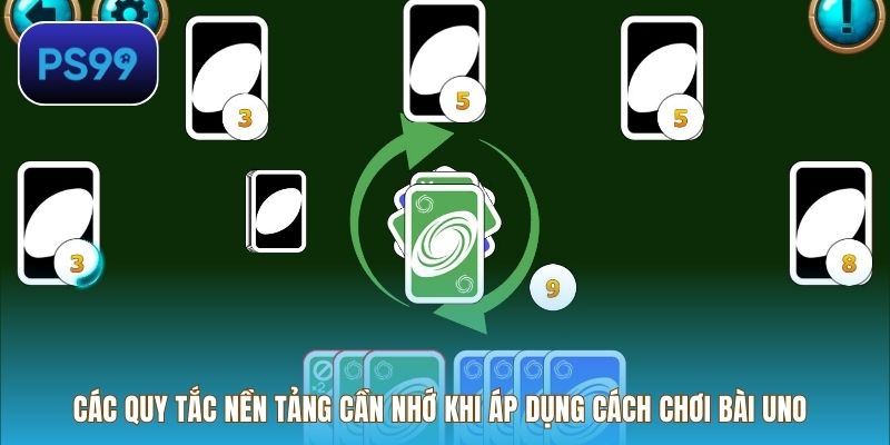 Các quy tắc nền tảng cần nhớ khi áp dụng cách chơi bài Uno